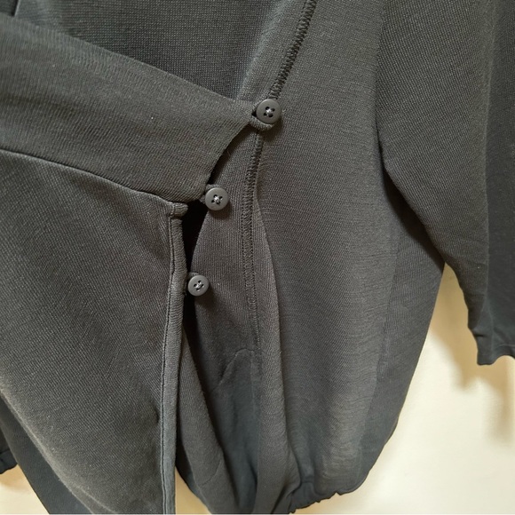 Lurdes Bergada~Summer Collection Asymmetrical Drape Cotton Jersey Top size Large - Picture 7 of 16